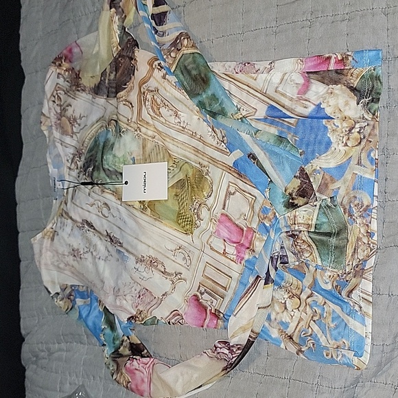 x Paloma Elsesser Long Sleeve Tee in Baroque Miaou -L - Picture 5 of 6